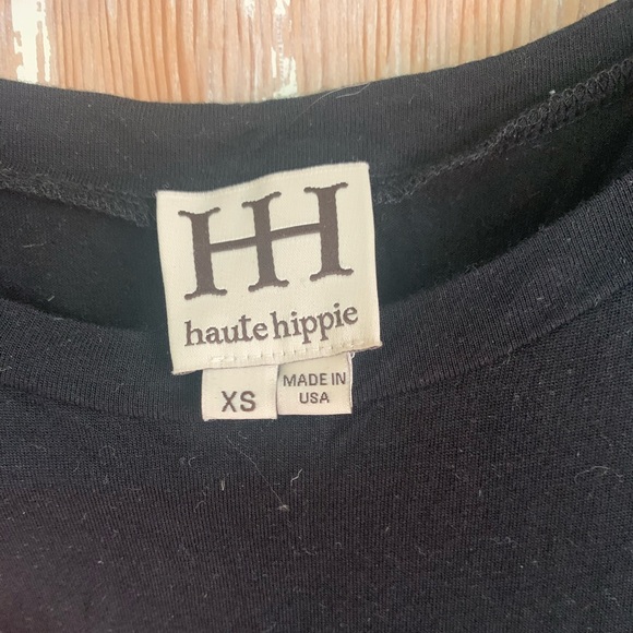 Haute Hippie Black muscle tee tank with tiger design - Picture 3 of 3